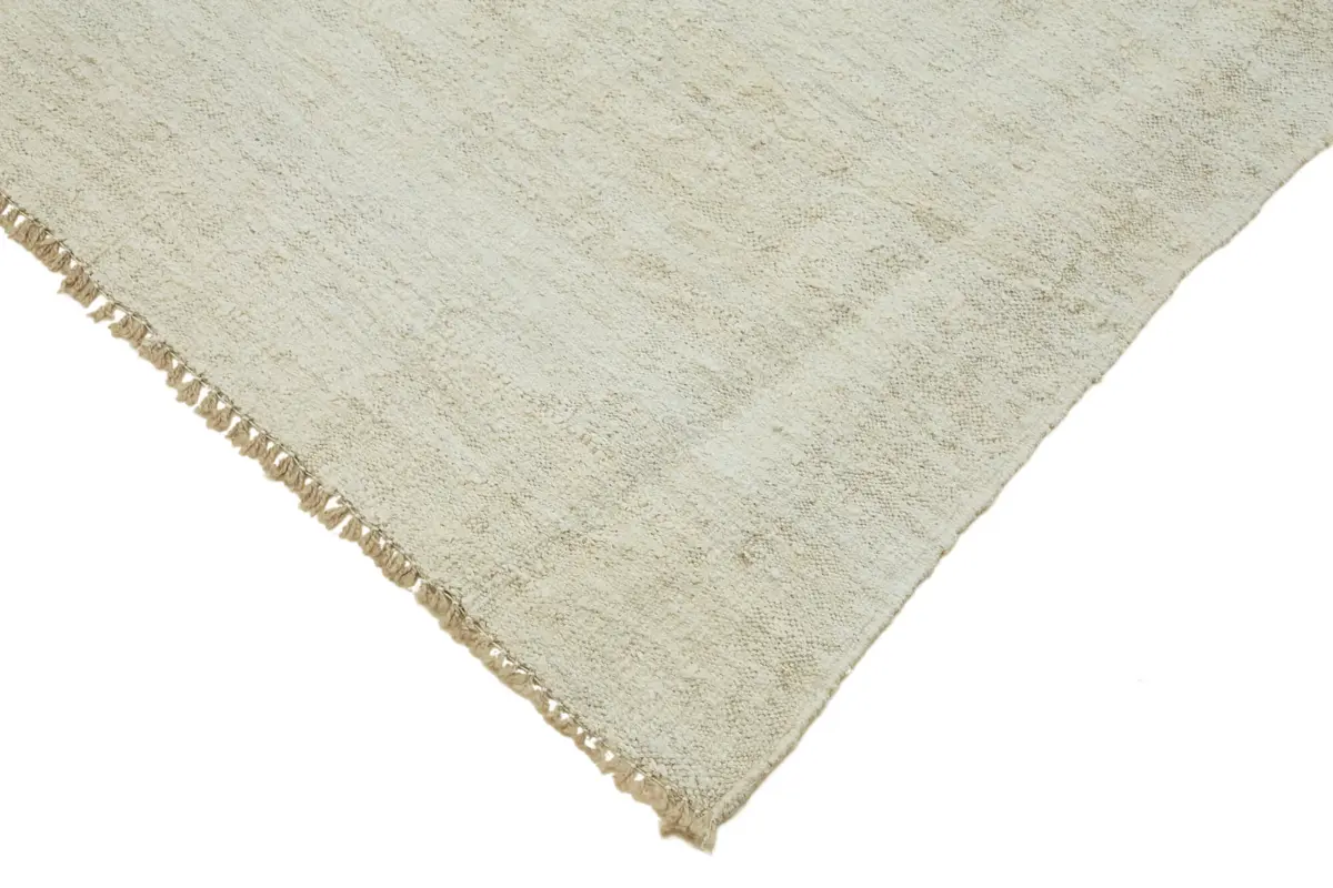 Kendir Çizgili Bej Kenevir İpinden El Dokuma Kilim-244x351 - Görsel 4
