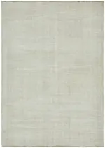 Kendir Çizgili Beyaz Kenevir İpinden El Dokuma Kilim-222x320