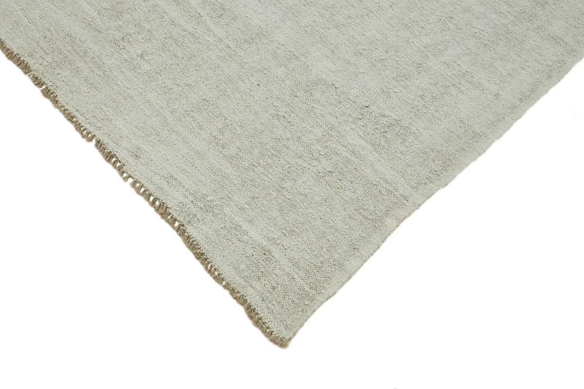Kendir Çizgili Beyaz Kenevir İpinden El Dokuma Kilim-222x320 - Görsel 4