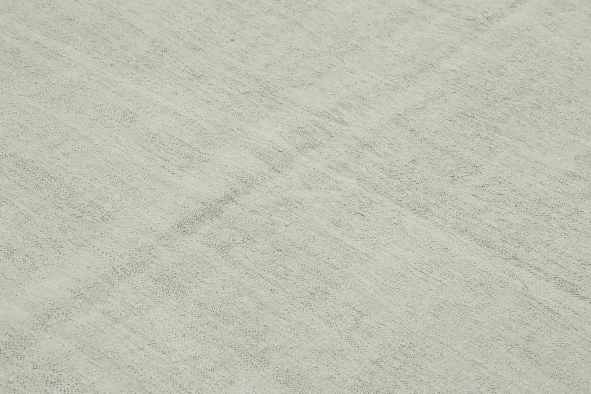 Kendir Çizgili Beyaz Kenevir İpinden El Dokuma Kilim-222x320 - Görsel 5