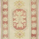 Anadolu Eskitme Bej Pamuk Üzerine Yün El Dokuma Halı-162x244