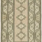 Anadolu Eskitme Bej Pamuk Üzerine Yün El Dokuma Halı-164x290