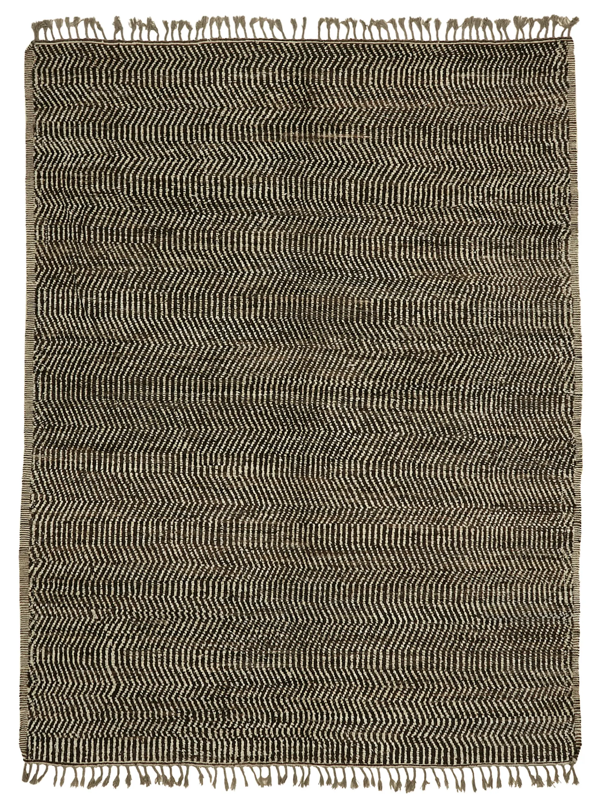 Rc_45598_0_Brown_Modern_Design_Tribal_Rug Tribal Modern Dizayn Kahverengi Pamuk Üzerine Yün El Dokuma Halı-303x396 - Görsel 1