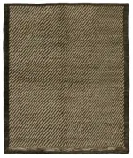 Tribal Modern Dizayn Kahverengi Pamuk Üzerine Yün El Dokuma Halı-283x345