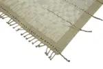 Tribal Modern Dizayn Bej Pamuk Üzerine Yün El Dokuma Halı-290x374 - Görsel 4