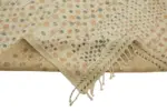 Tribal Modern Dizayn Bej Pamuk Üzerine Yün El Dokuma Halı-292x377 - Görsel 6