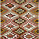 Anadolu Eskitme Multi Renk Pamuk Üzerine Yün El Dokuma Kilim-170x214