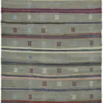 Anadolu Eskitme Multi Renk Pamuk Üzerine Yün El Dokuma Kilim-148x250