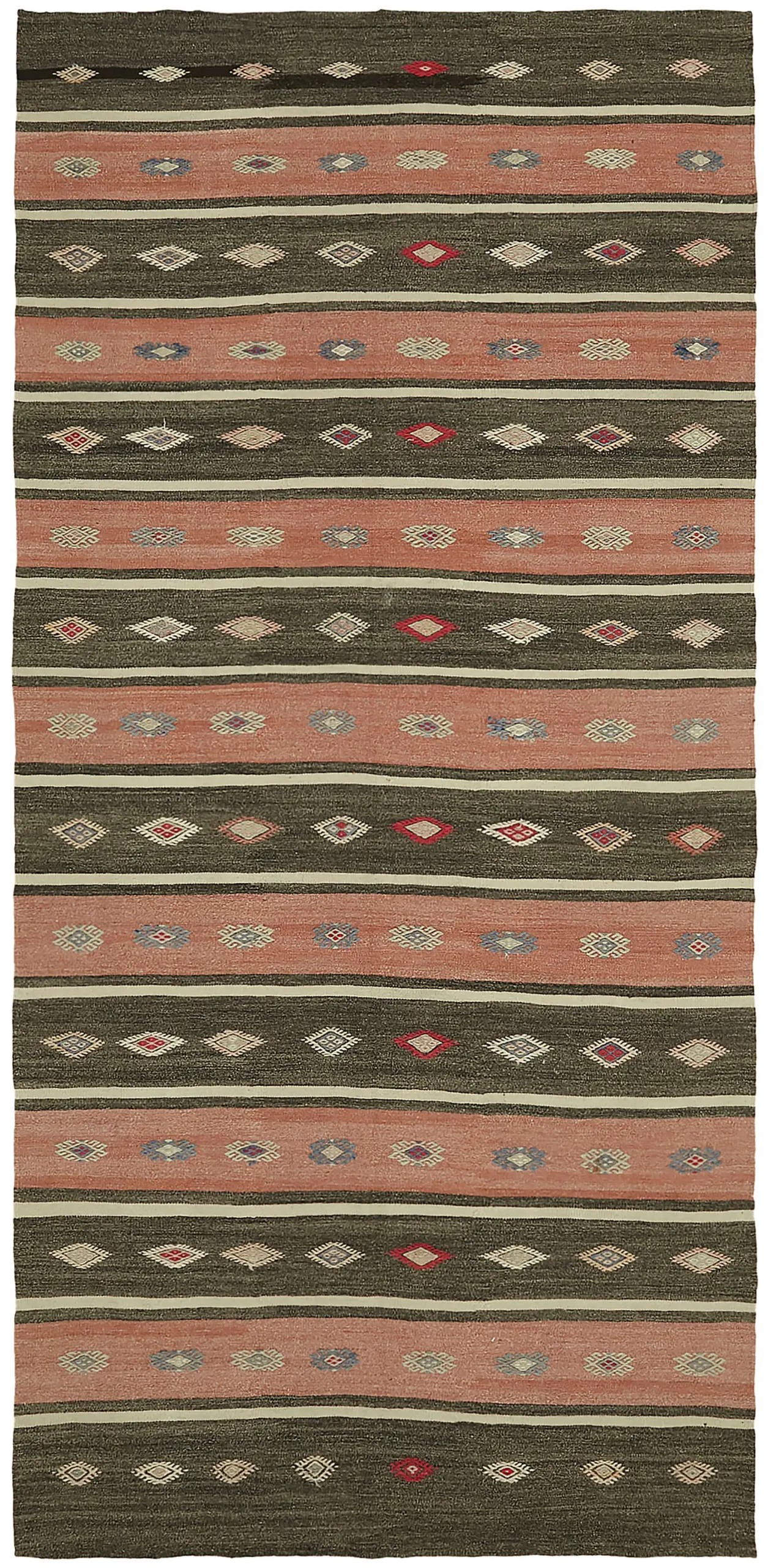 Rc_45947_0_Multicolor_Anatolian_Kilim_Rugs Anadolu Eskitme Multi Renk Pamuk Üzerine Yün El Dokuma Kilim-164x330 - Görsel 1