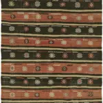 Anadolu Eskitme Multi Renk Pamuk Üzerine Yün El Dokuma Kilim-188x314