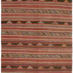 Anadolu Eskitme Multi Renk Pamuk Üzerine Yün El Dokuma Kilim-167x292