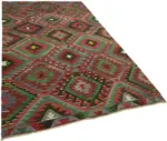 Anadolu Eskitme Multi Renk Pamuk Üzerine Yün El Dokuma Kilim-169x294 - Görsel 2