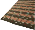 Anadolu Eskitme Multi Renk Pamuk Üzerine Yün El Dokuma Kilim-172x315 - Görsel 3