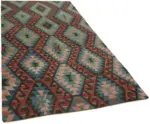 Anadolu Eskitme Multi Renk Pamuk Üzerine Yün El Dokuma Kilim-158x296 - Görsel 2