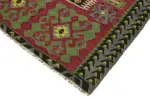 Anadolu Eskitme Multi Renk Pamuk Üzerine Yün El Dokuma Kilim-158x309 - Görsel 4