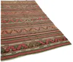 Anadolu Eskitme Multi Renk Pamuk Üzerine Yün El Dokuma Kilim-160x307 - Görsel 2