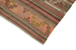 Anadolu Eskitme Multi Renk Pamuk Üzerine Yün El Dokuma Kilim-160x307 - Görsel 4