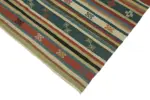 Anadolu Eskitme Multi Renk Pamuk Üzerine Yün El Dokuma Kilim-167x304 - Görsel 4