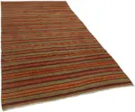 Anadolu Eskitme Multi Renk Pamuk Üzerine Yün El Dokuma Kilim-153x270 - Görsel 2