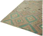 Anadolu Eskitme Multi Renk Pamuk Üzerine Yün El Dokuma Kilim-183x325 - Görsel 3