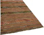Anadolu Eskitme Multi Renk Pamuk Üzerine Yün El Dokuma Kilim-156x257 - Görsel 2