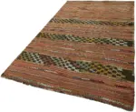 Anadolu Eskitme Multi Renk Pamuk Üzerine Yün El Dokuma Kilim-156x257 - Görsel 3