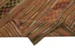 Anadolu Eskitme Multi Renk Pamuk Üzerine Yün El Dokuma Kilim-156x257 - Görsel 6