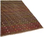 Anadolu Eskitme Multi Renk Pamuk Üzerine Yün El Dokuma Kilim-173x303 - Görsel 2
