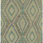 Anadolu Eskitme Multi Renk Pamuk Üzerine Yün El Dokuma Kilim-200x356