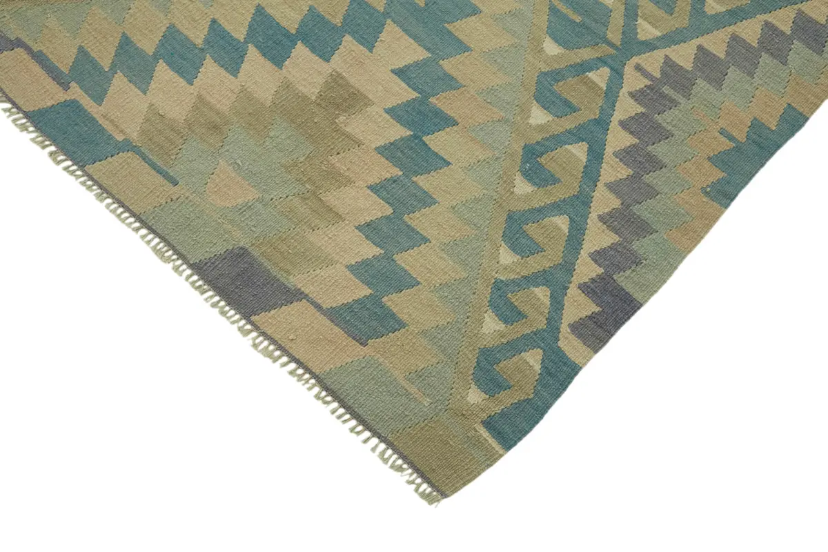 Anadolu Eskitme Multi Renk Pamuk Üzerine Yün El Dokuma Kilim-200x356 - Görsel 4