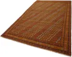Anadolu Eskitme Multi Renk Pamuk Üzerine Yün El Dokuma Kilim-185x292 - Görsel 3