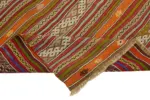 Anadolu Eskitme Multi Renk Pamuk Üzerine Yün El Dokuma Kilim-175x305 - Görsel 6