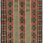 Anadolu Eskitme Multi Renk Pamuk Üzerine Yün El Dokuma Kilim-195x320