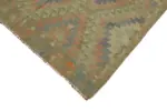 Anadolu Eskitme Multi Renk Pamuk Üzerine Yün El Dokuma Kilim-167x246 - Görsel 4