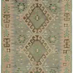 Anadolu Eskitme Multi Renk Pamuk Üzerine Yün El Dokuma Kilim-158x306