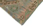 Anadolu Eskitme Multi Renk Pamuk Üzerine Yün El Dokuma Kilim-158x306 - Görsel 4