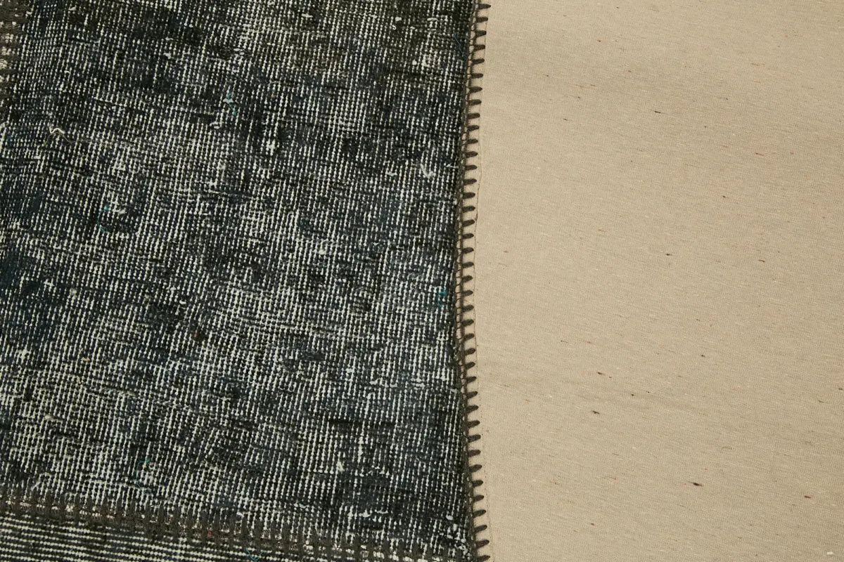 Patchwork Gri Pamuk Üzerine Yün El Dokuma Kilim-300x300 - Görsel 6