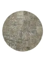 Patchwork Gri Pamuk Üzerine Yün El Dokuma Kilim-300x300