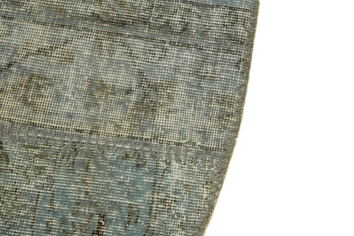 Patchwork Mavi Pamuk Üzerine Yün El Dokuma Kilim-250x250 - Görsel 5