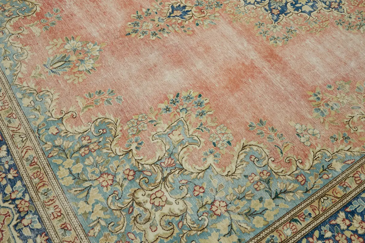 Dubai Eskitme Bej Pamuk Üstü Yün El Dokuma Halı-290x398 - Görsel 9