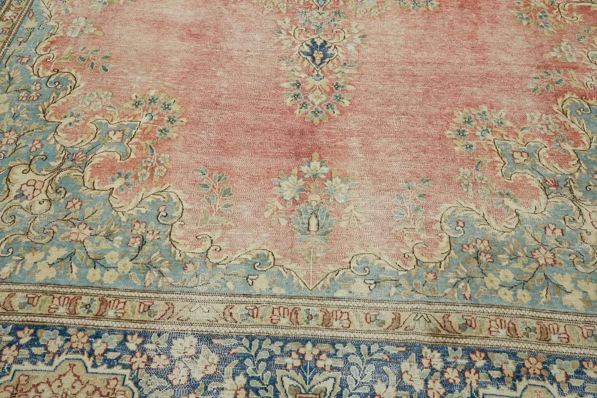 Dubai Eskitme Bej Pamuk Üstü Yün El Dokuma Halı-290x398 - Görsel 10