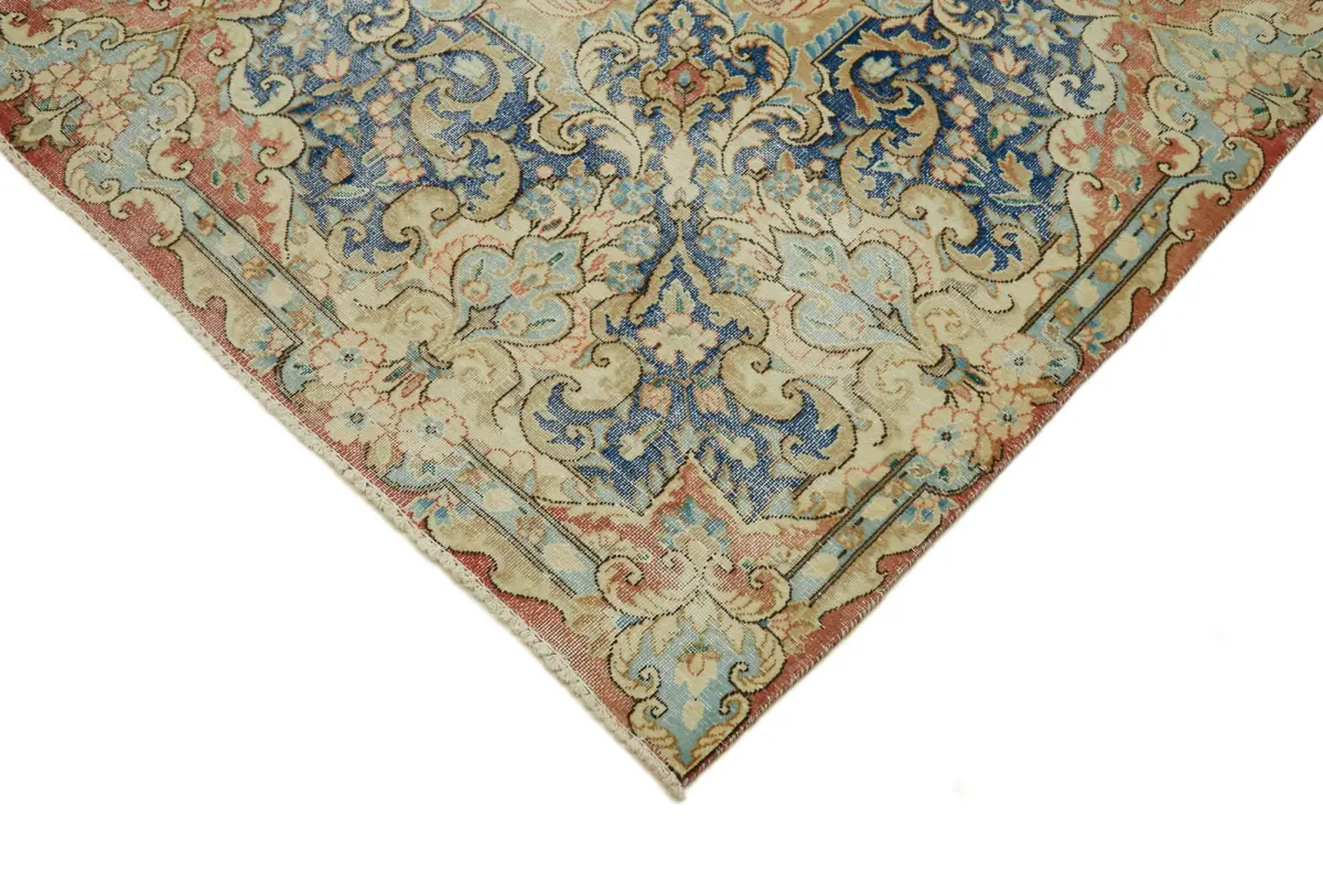 Dubai Eskitme Bej Pamuk Üstü Yün El Dokuma Halı-295x398 - Görsel 4