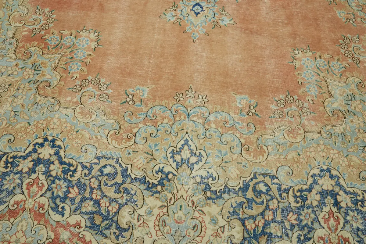 Dubai Eskitme Bej Pamuk Üstü Yün El Dokuma Halı-295x398 - Görsel 10