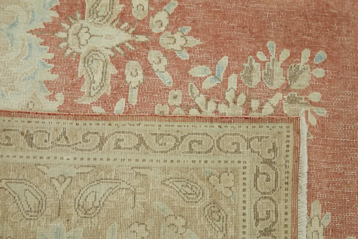 Dubai Eskitme Bej Pamuk Üstü Yün El Dokuma Halı-290x383 - Görsel 7