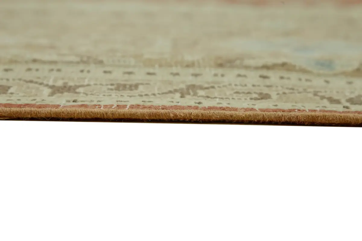 Dubai Eskitme Bej Pamuk Üstü Yün El Dokuma Halı-290x383 - Görsel 8