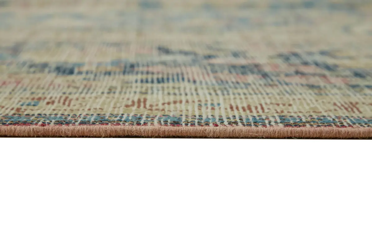 Dubai Eskitme Bej Pamuk Üstü Yün El Dokuma Halı-340x500 - Görsel 8