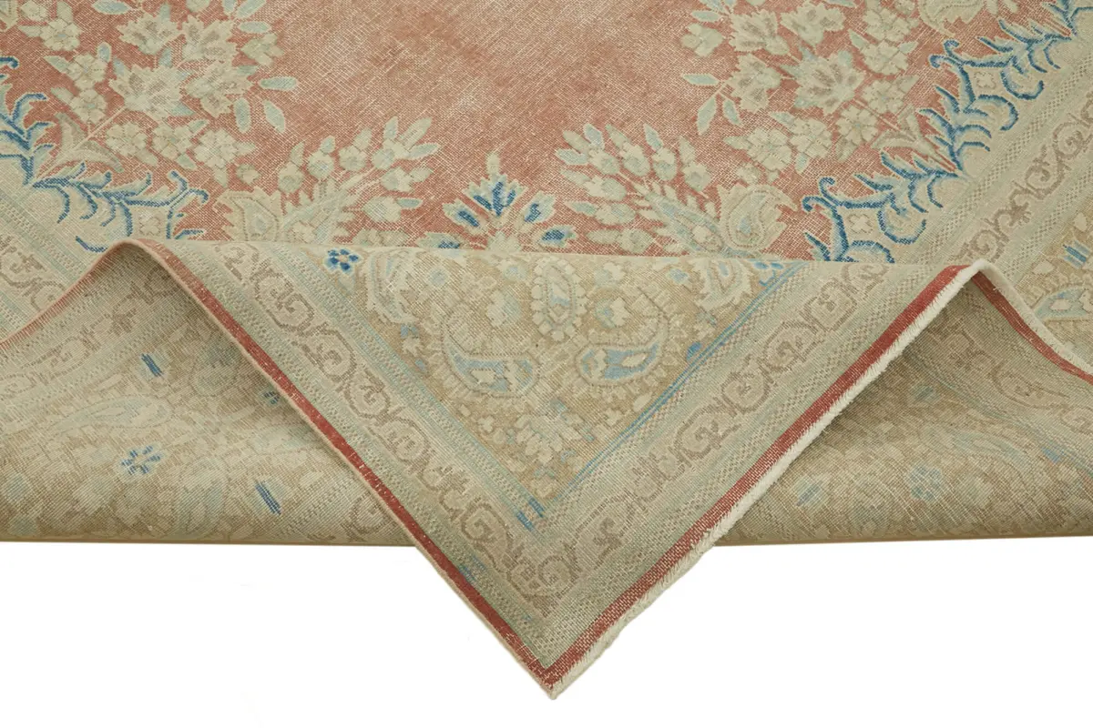 Dubai Eskitme Bej Pamuk Üstü Yün El Dokuma Halı-297x382 - Görsel 6