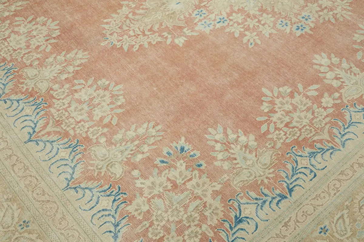 Dubai Eskitme Bej Pamuk Üstü Yün El Dokuma Halı-297x382 - Görsel 9