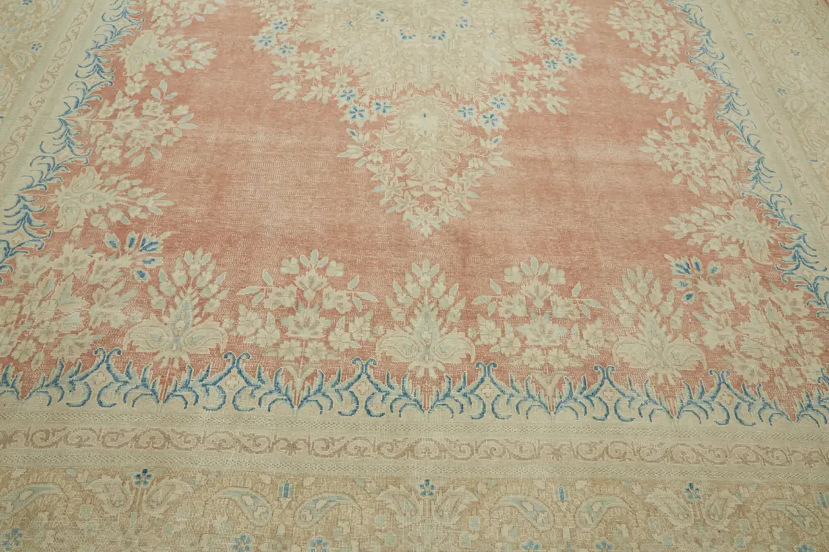 Dubai Eskitme Bej Pamuk Üstü Yün El Dokuma Halı-297x382 - Görsel 10