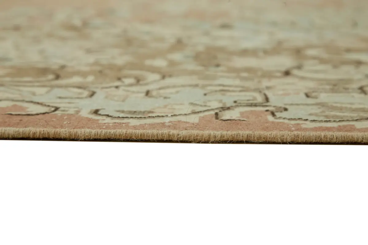 Dubai Eskitme Bej Pamuk Üstü Yün El Dokuma Halı-290x397 - Görsel 8